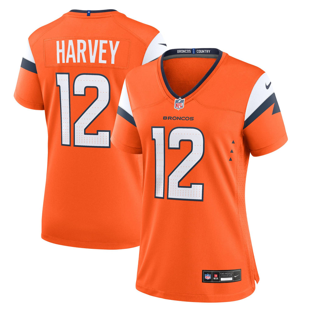 Women's Denver Broncos Rj Harvey Nike Orange Team Game Jersey