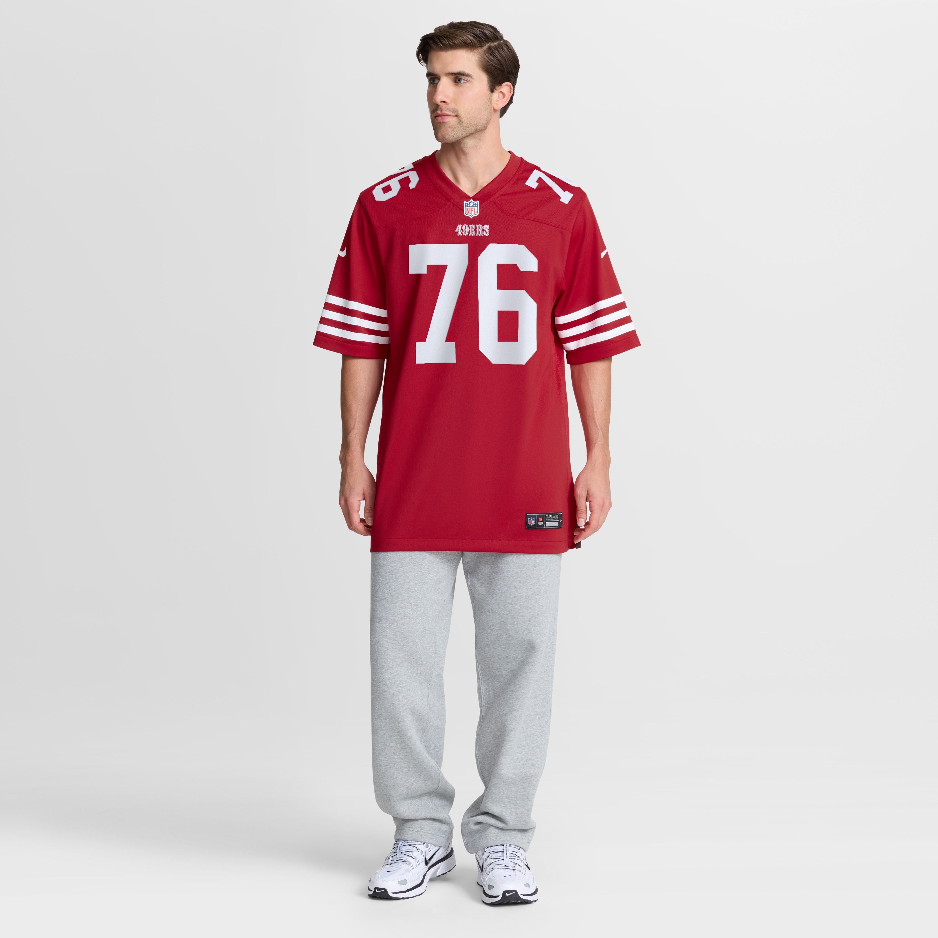 Men's San Francisco 49Ers Vederian Lowe Nike Scarlet Team Game Jersey