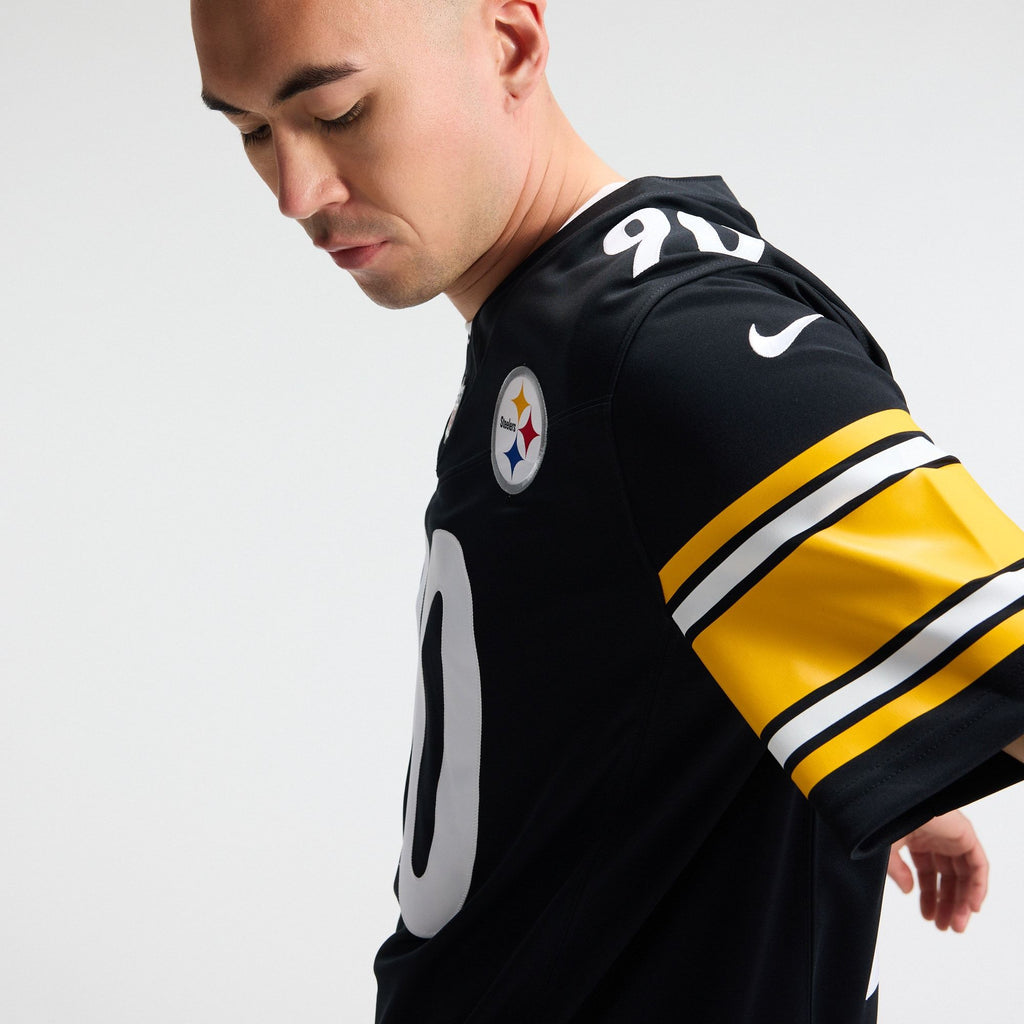 Men's Pittsburgh Steelers Tj Watt Nike Black Team Vapor Fuse Stitched Limited Jersey
