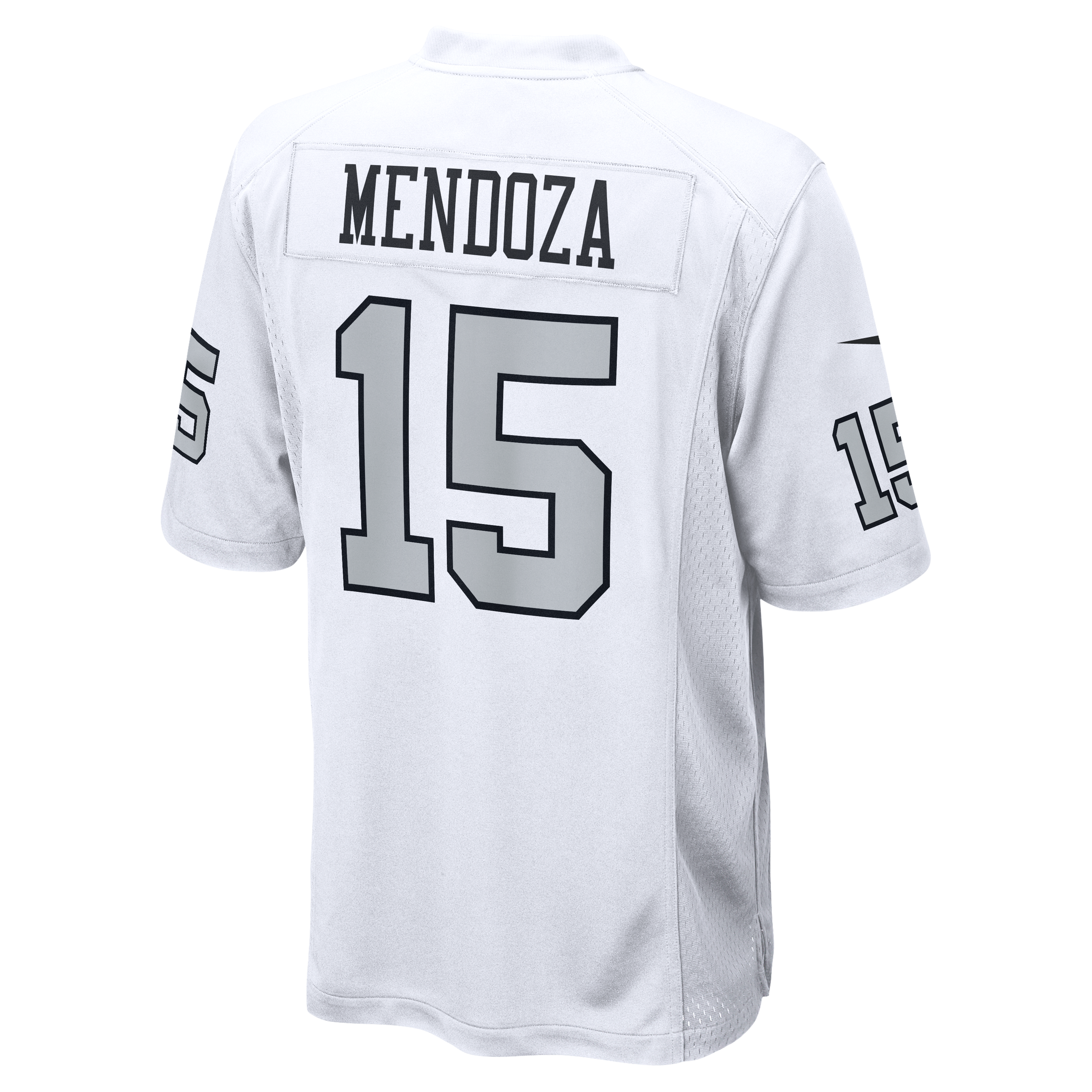 Men's Las Vegas Raiders Fernando Mendoza Nike White Alternate Game Player Jersey