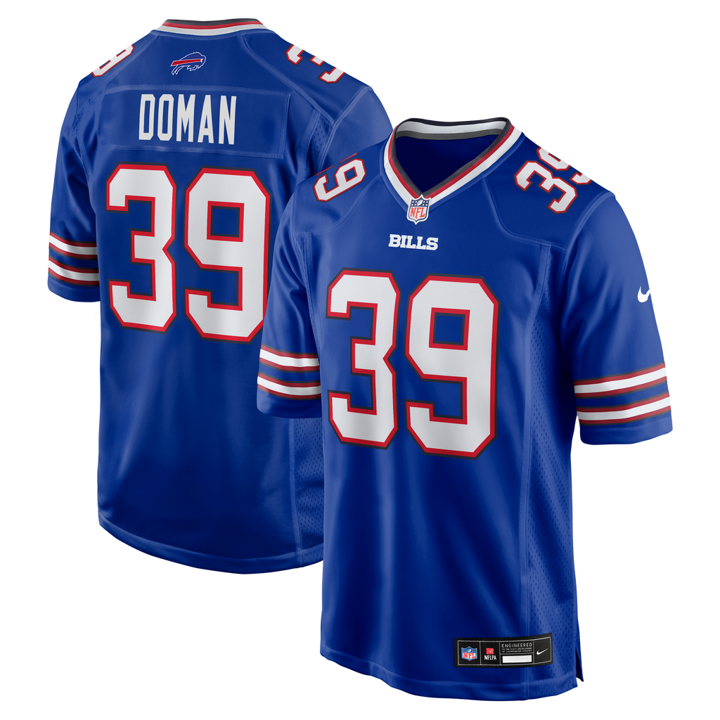 Men's Buffalo Bills Tommy Doman Nike Royal Team Game Jersey