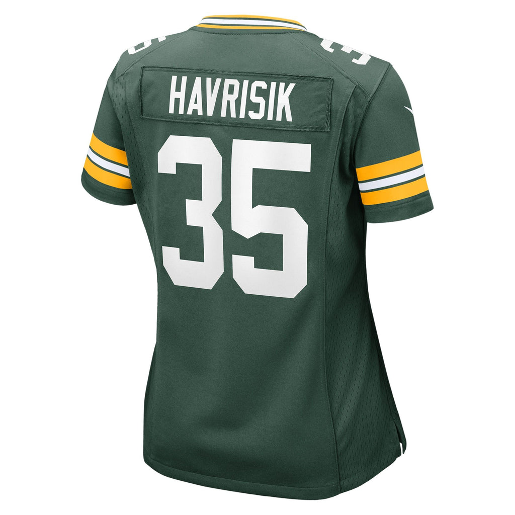 Women's Green Bay Packers Lucas Havrisik Nike Green Team Game Jersey