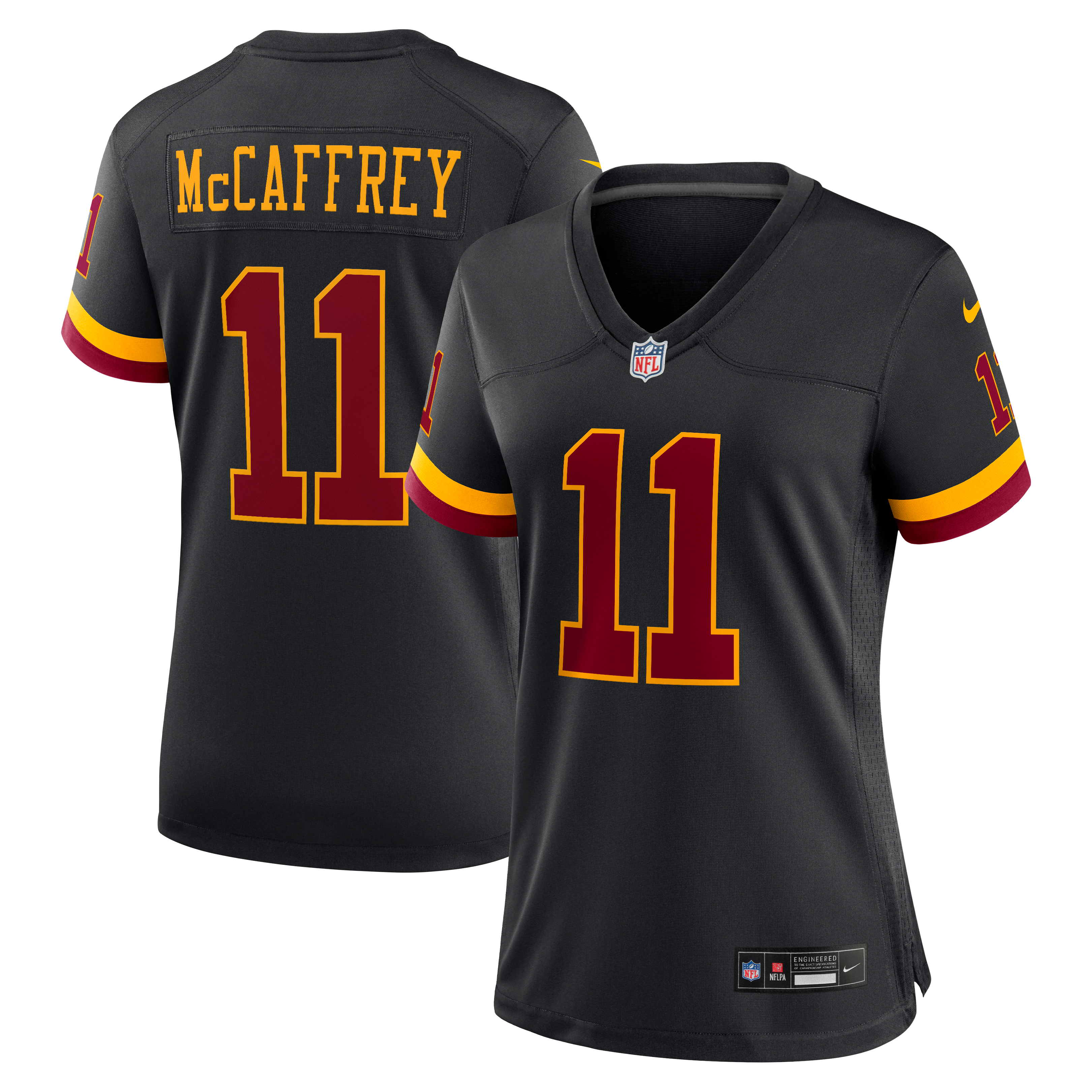 Women's Washington Commanders Luke Mccaffrey Nike Black Hail Raiser Alternate Game Jersey