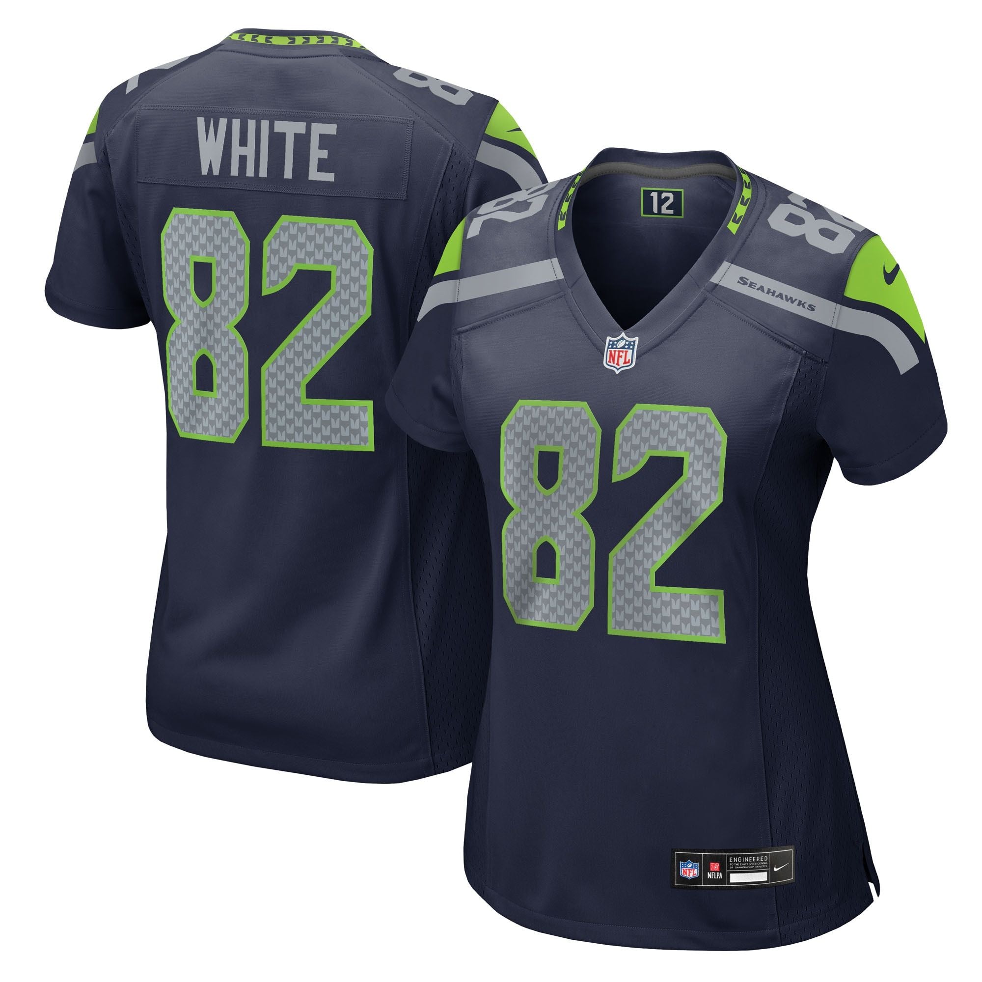 Women's Seattle Seahawks Cody White Nike College Navy Team Game Jersey