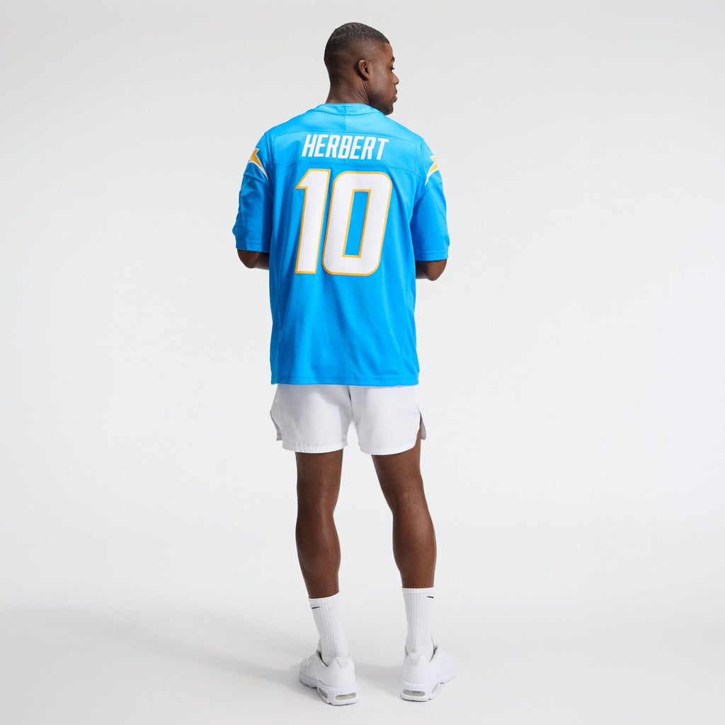 Men's Los Angeles Chargers Justin Herbert Nike Powder Blue Team Vapor Fuse Stitched Limited Jersey