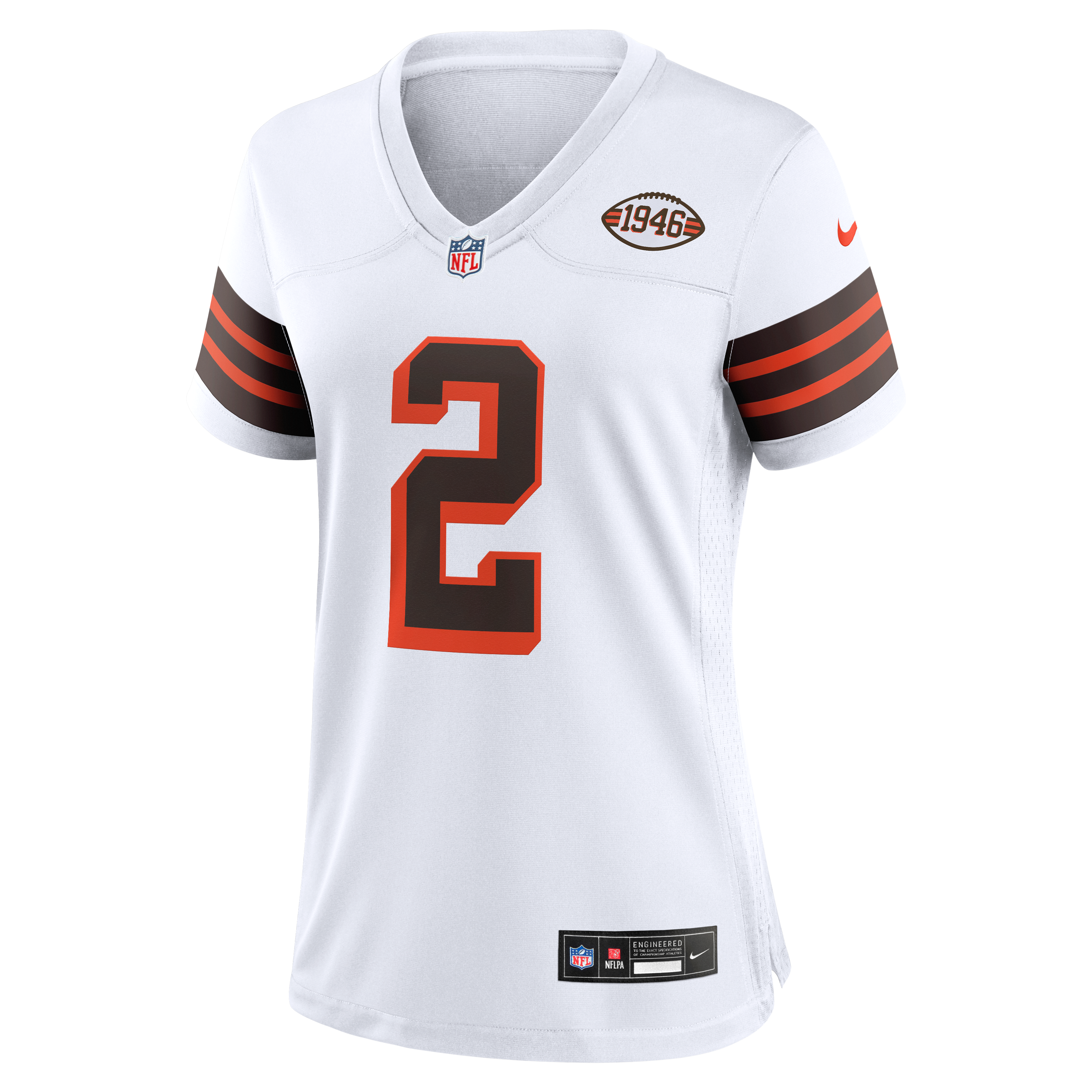 Women's Cleveland Browns Shedeur Sanders Nike White Alternate Game Jersey