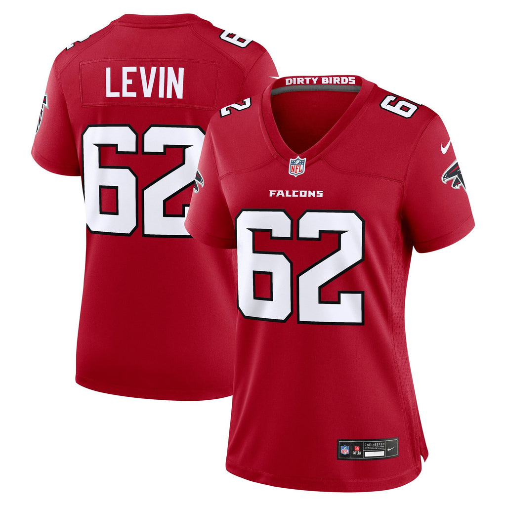 Women's Atlanta Falcons Corey Levin Nike Red Team Game Jersey