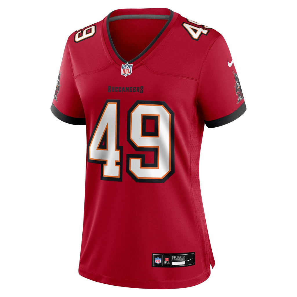 Women's Tampa Bay Buccaneers Owen Wright Nike Red Team Game Jersey
