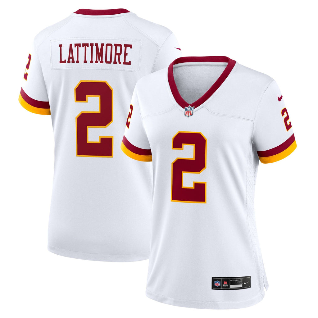 Women's Washington Commanders Marshon Lattimore Nike White Game Super Bowl Era Jersey