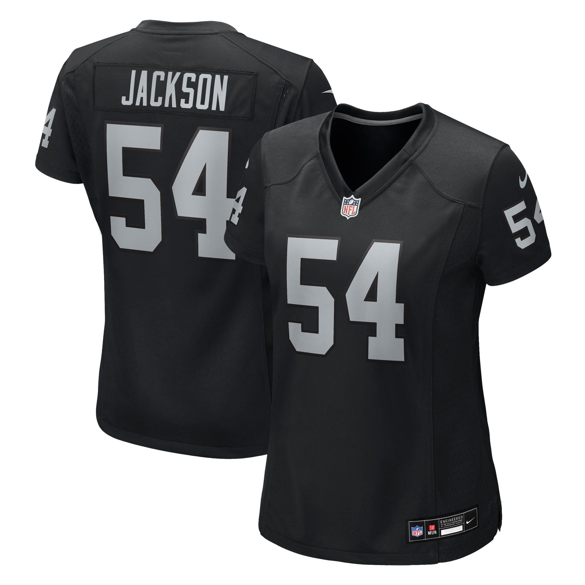 Women's Las Vegas Raiders Brennan Jackson Nike Black Team Game Jersey