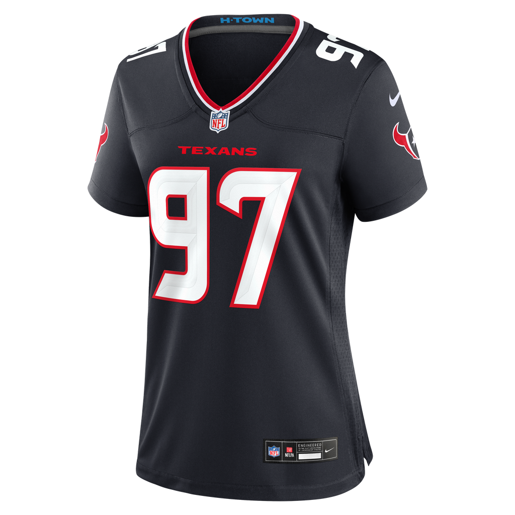 Women's Houston Texans Dominique Robinson Nike Navy Team Game Jersey