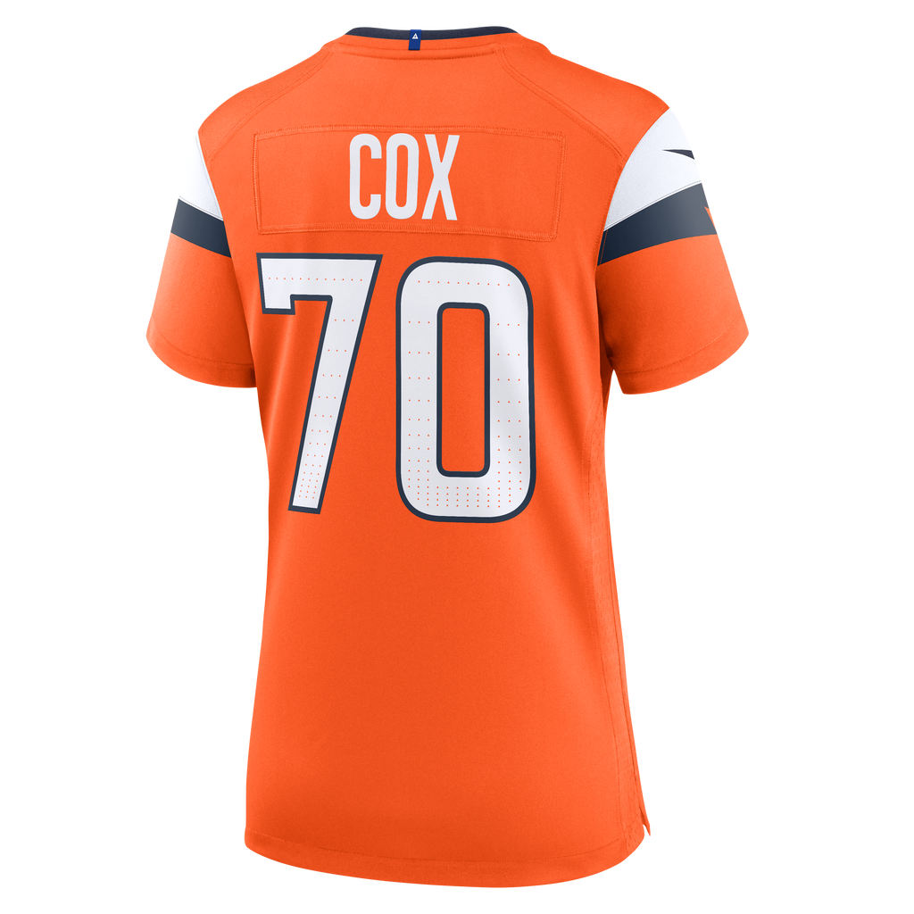 Women's Denver Broncos Marques Cox Nike Orange Team Game Jersey