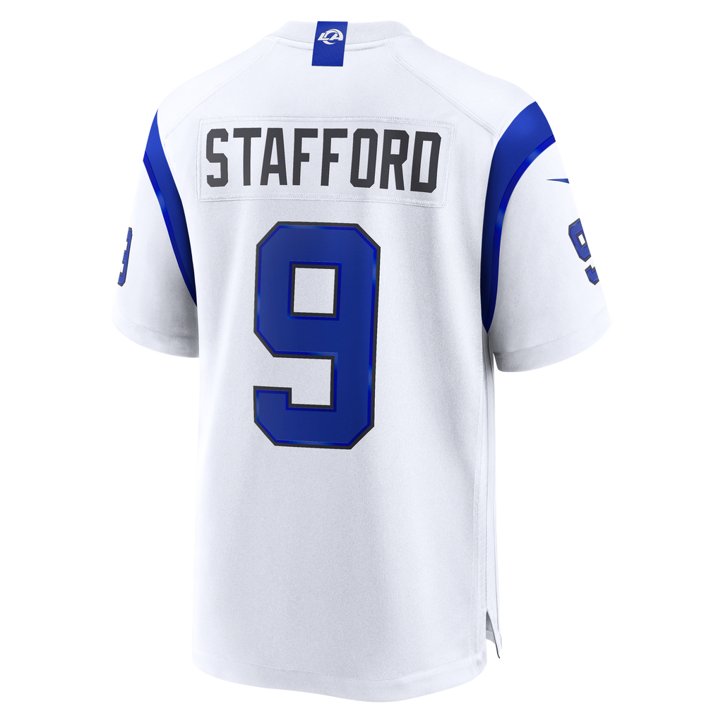 Men's Los Angeles Rams Matthew Stafford Nike Fearsome White Game Jersey
