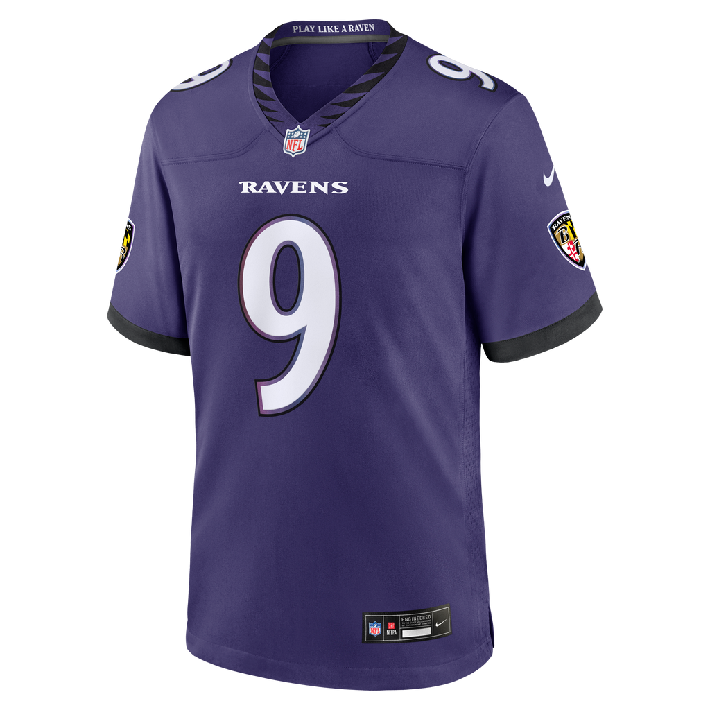 Men's Baltimore Ravens Zion Young Nike Purple Team Game Jersey