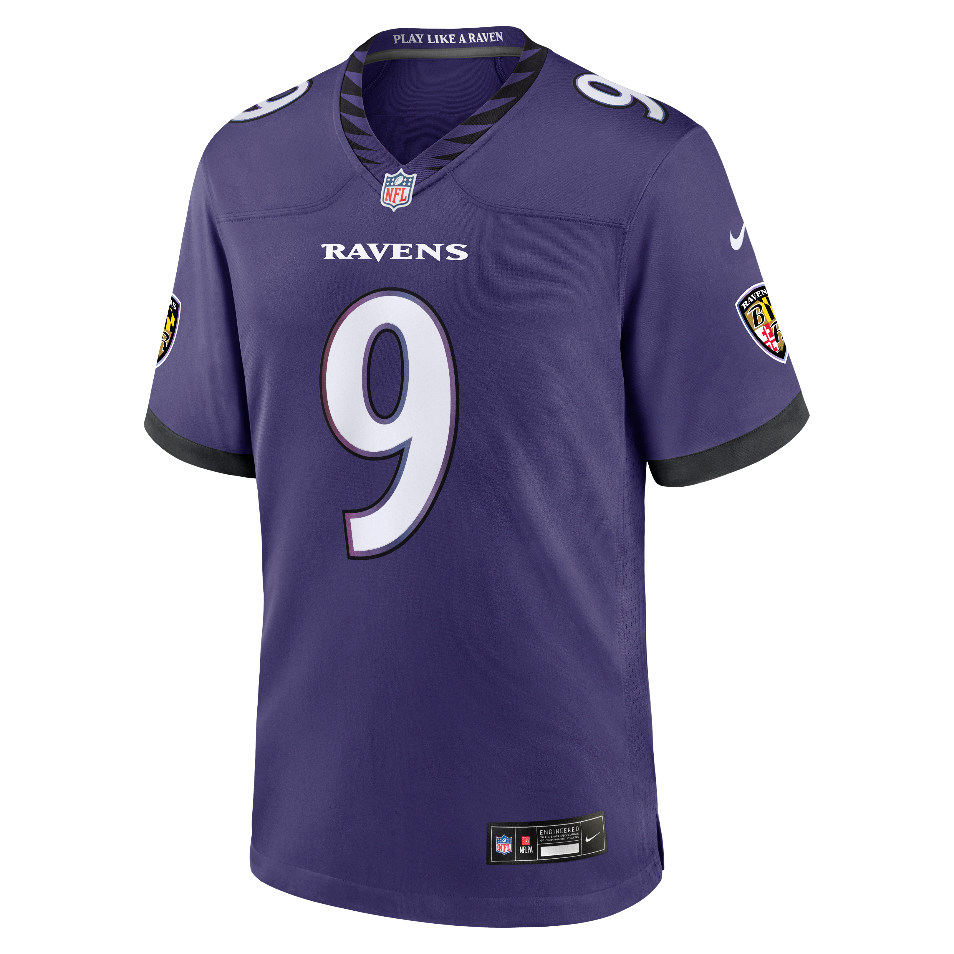 Men's Baltimore Ravens Zion Young Nike Purple Team Game Jersey