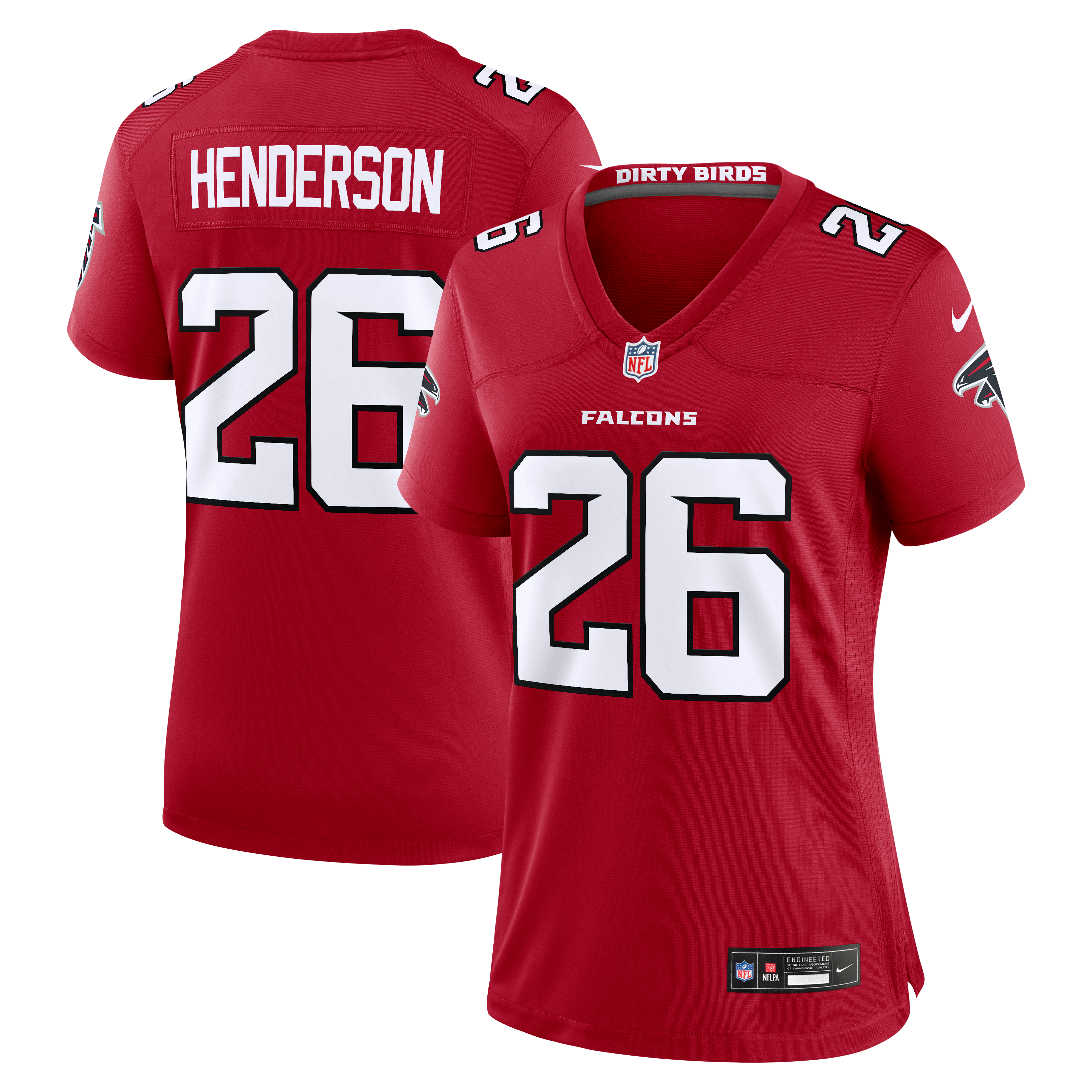 Women's Atlanta Falcons Cj Henderson Nike Red Team Game Jersey
