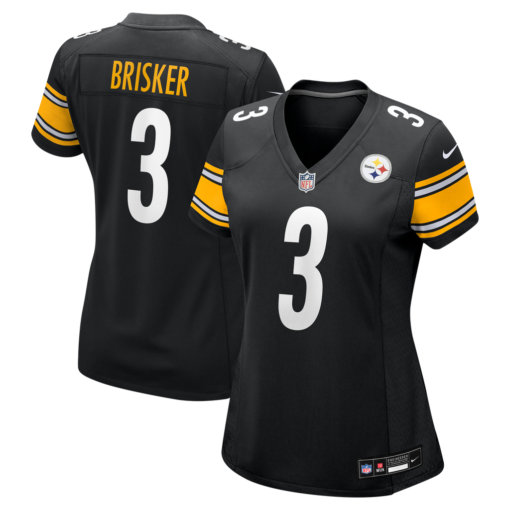 Women's Pittsburgh Steelers Jaquan Brisker Nike Black Team Game Jersey