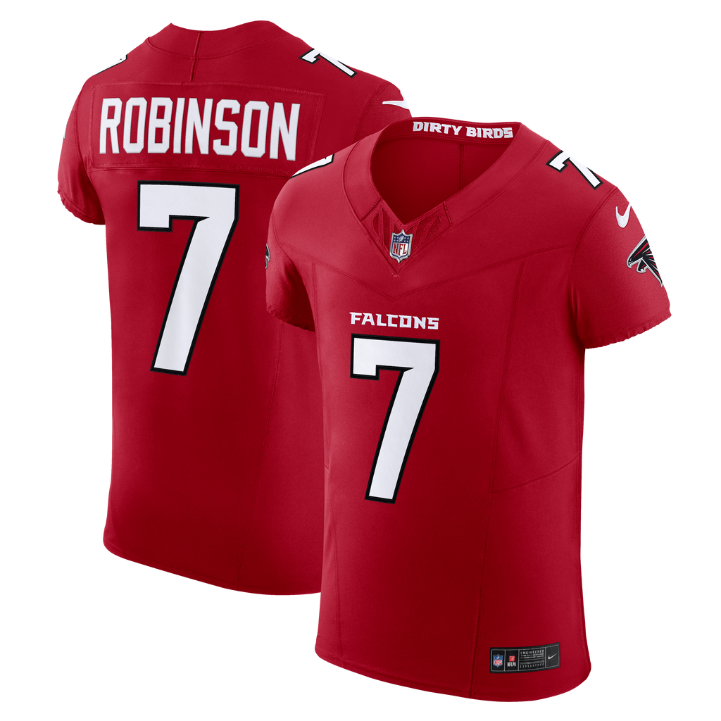 Men's Atlanta Falcons Bijan Robinson Nike Red Team Vapor Fuse Elite Jersey