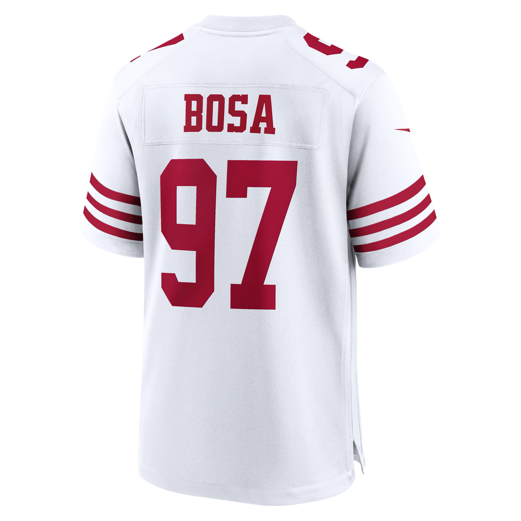 Men's San Francisco 49Ers Nick Bosa Nike White 80Th Anniversary Game Jersey