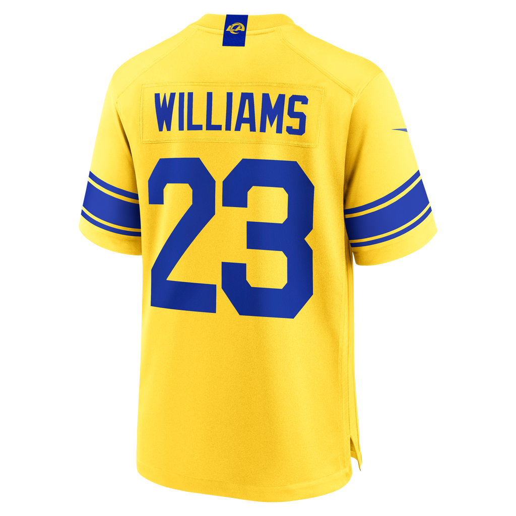 Men's Los Angeles Rams Kyren Williams Nike Classic Sol Game Jersey