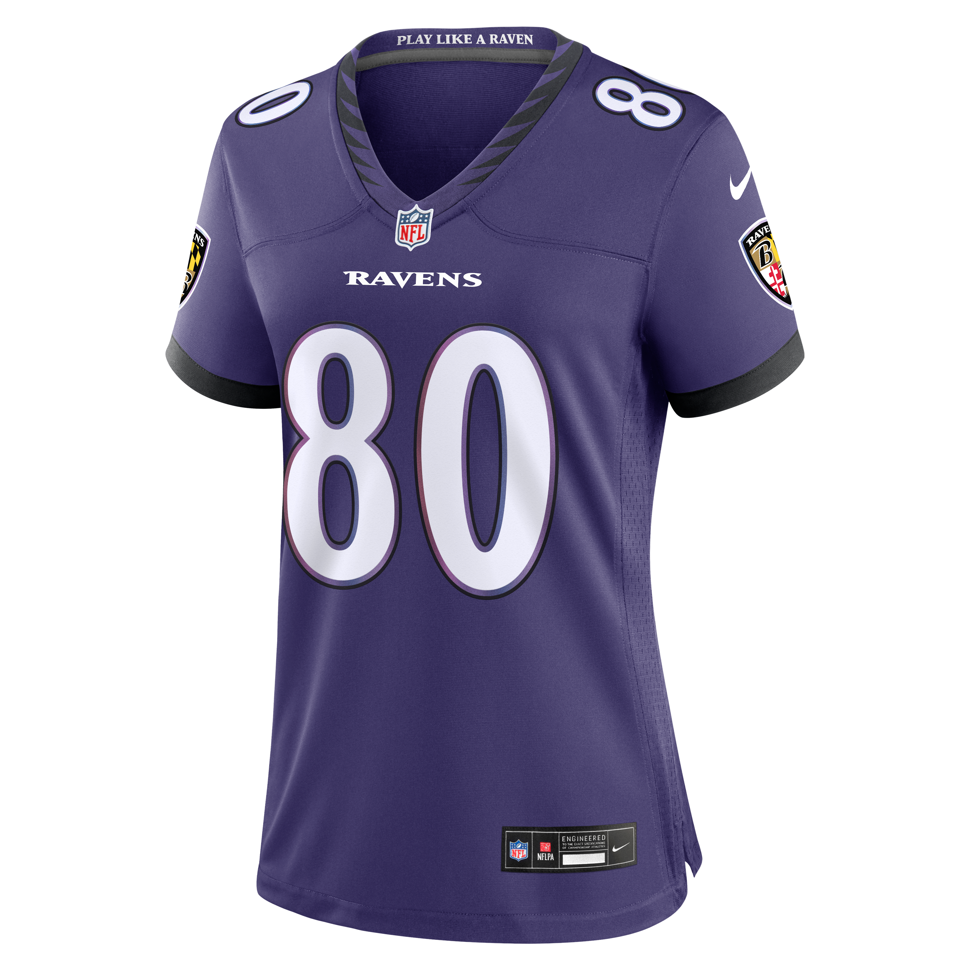 Women's Baltimore Ravens Durham Smythe Nike Purple Team Game Jersey