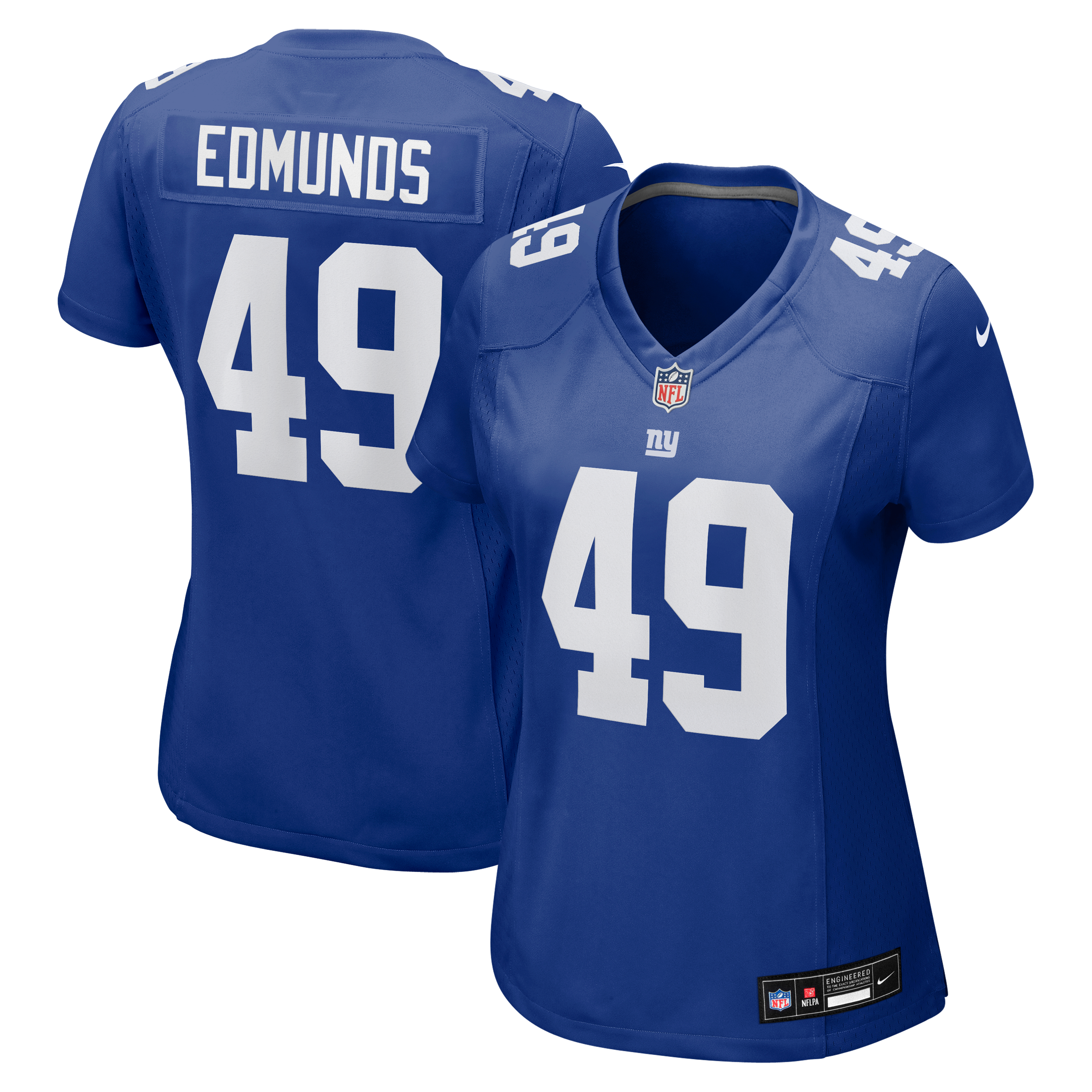 Women's New York Giants Tremaine Edmunds Nike Royal Team Game Jersey