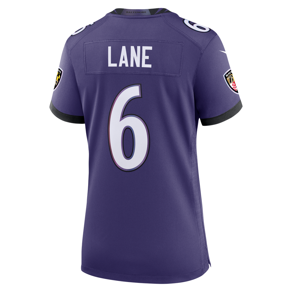 Women's Baltimore Ravens Jakobi Lane Nike Purple Team Game Jersey