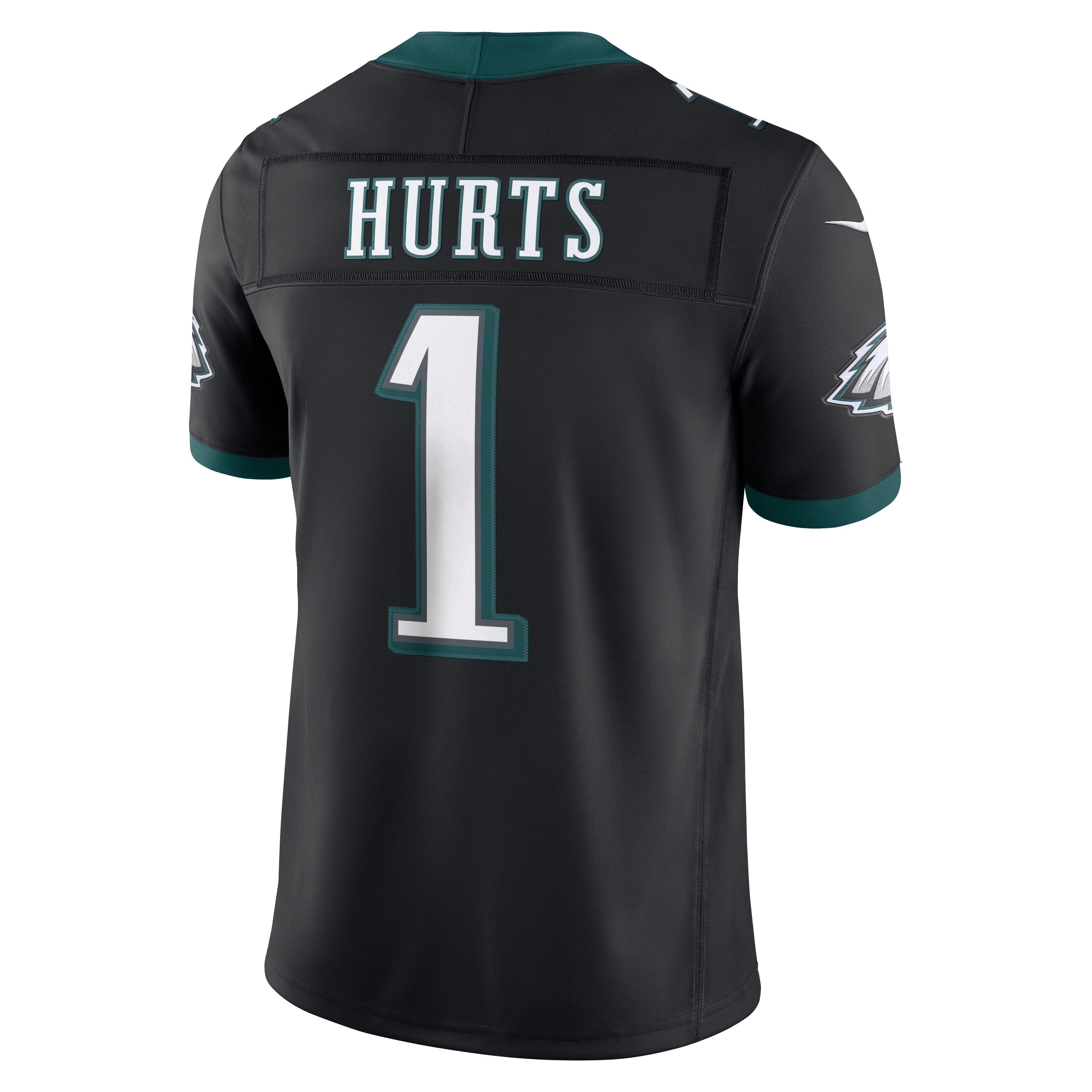 Men's Philadelphia Eagles Jalen Hurts Nike Black Alternate Vapor Fuse Stitched Limited Jersey