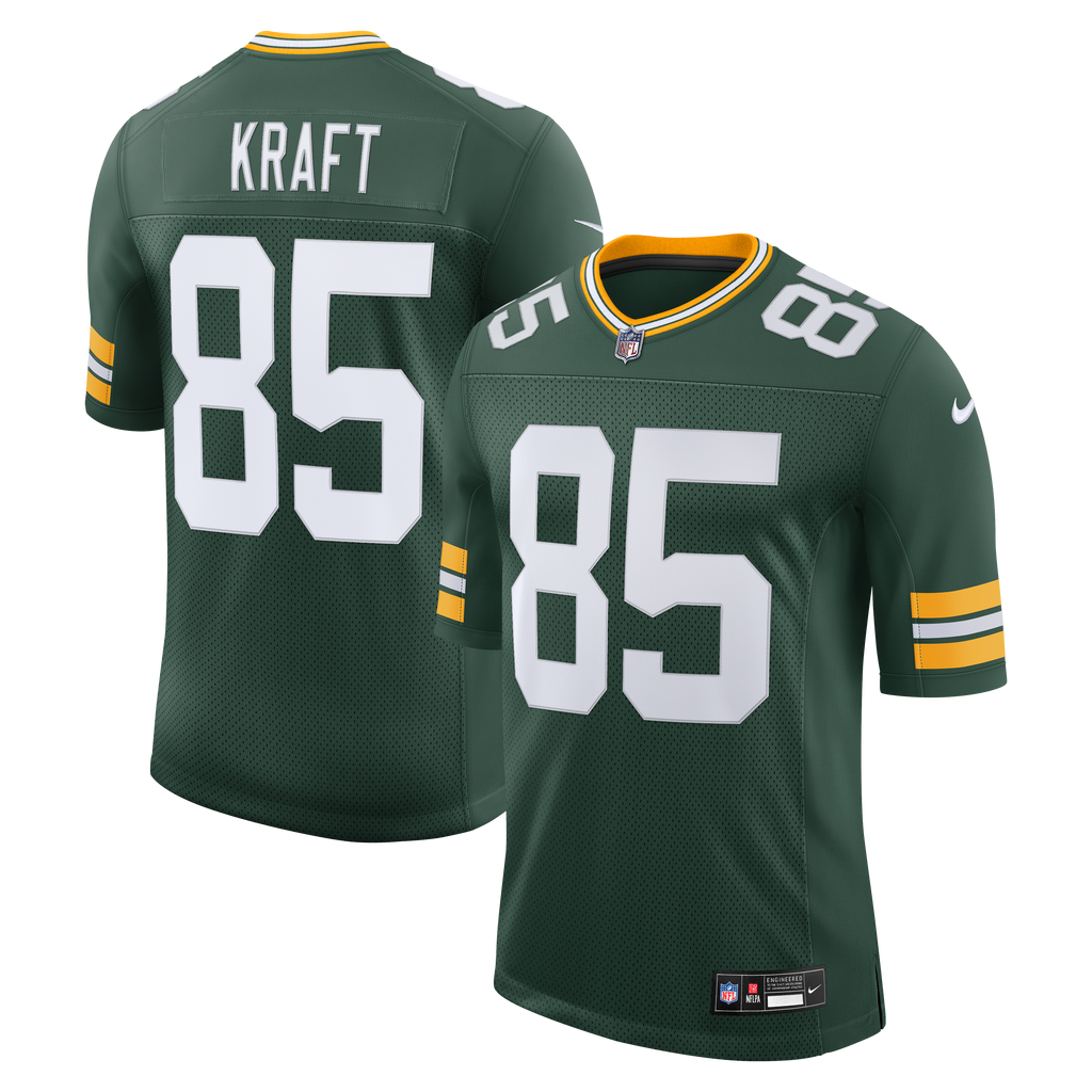 Men's Green Bay Packers Tucker Kraft Nike Green Vapor Untouchable Stitched Limited Jersey