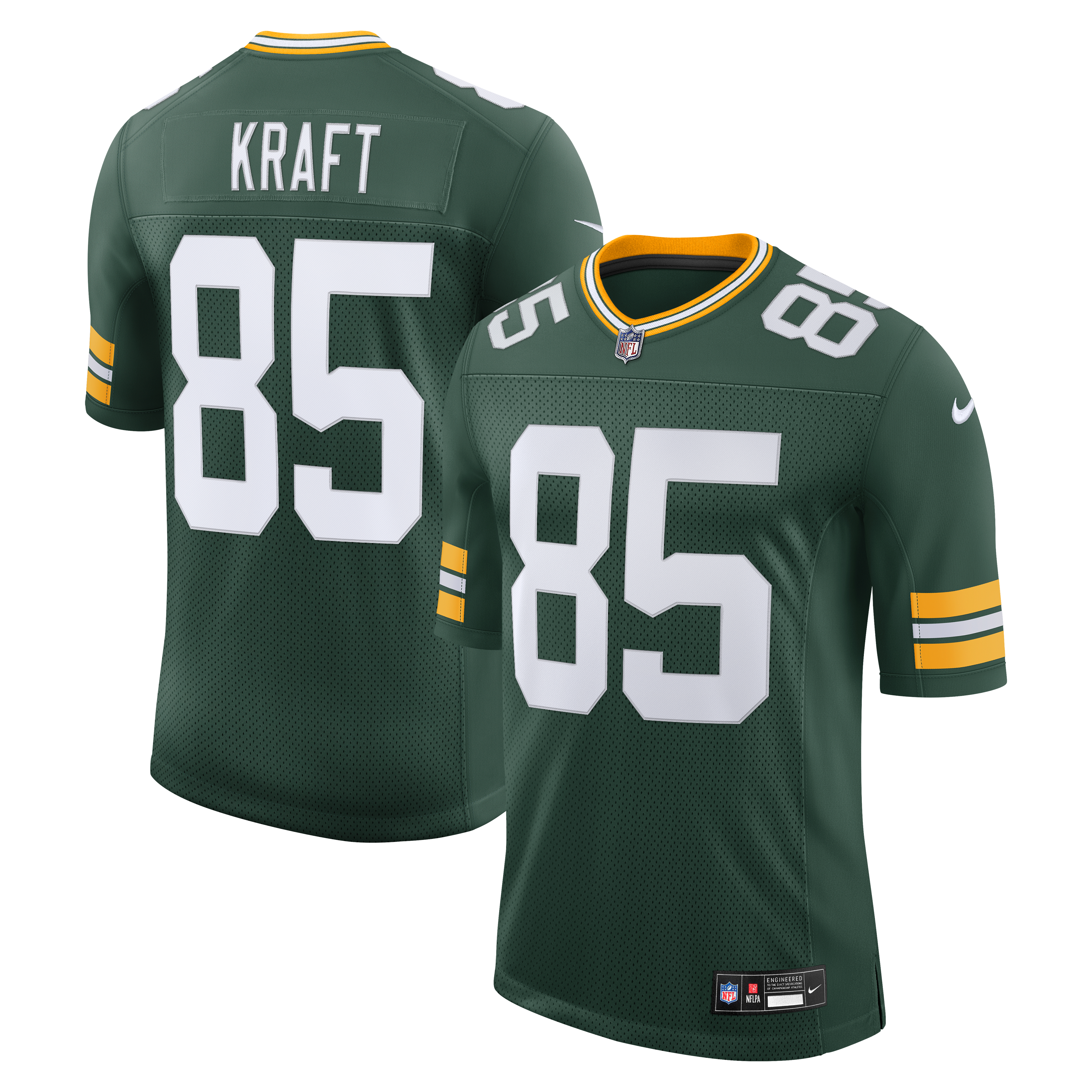 Men's Green Bay Packers Tucker Kraft Nike Green Vapor Untouchable Stitched Limited Jersey