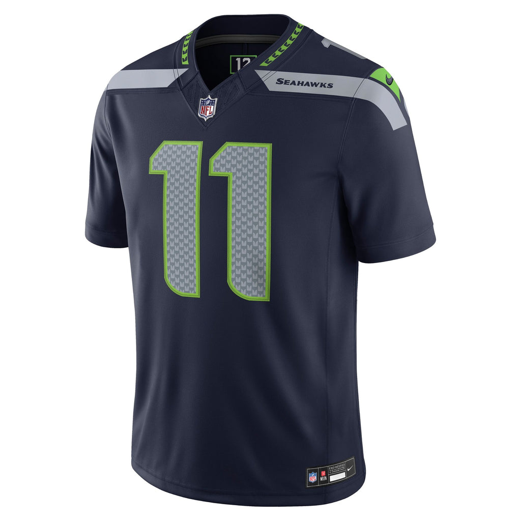 Men's Seattle Seahawks Jaxon Smith Njigba Nike College Navy Team Vapor Fuse Stitched Limited Jersey