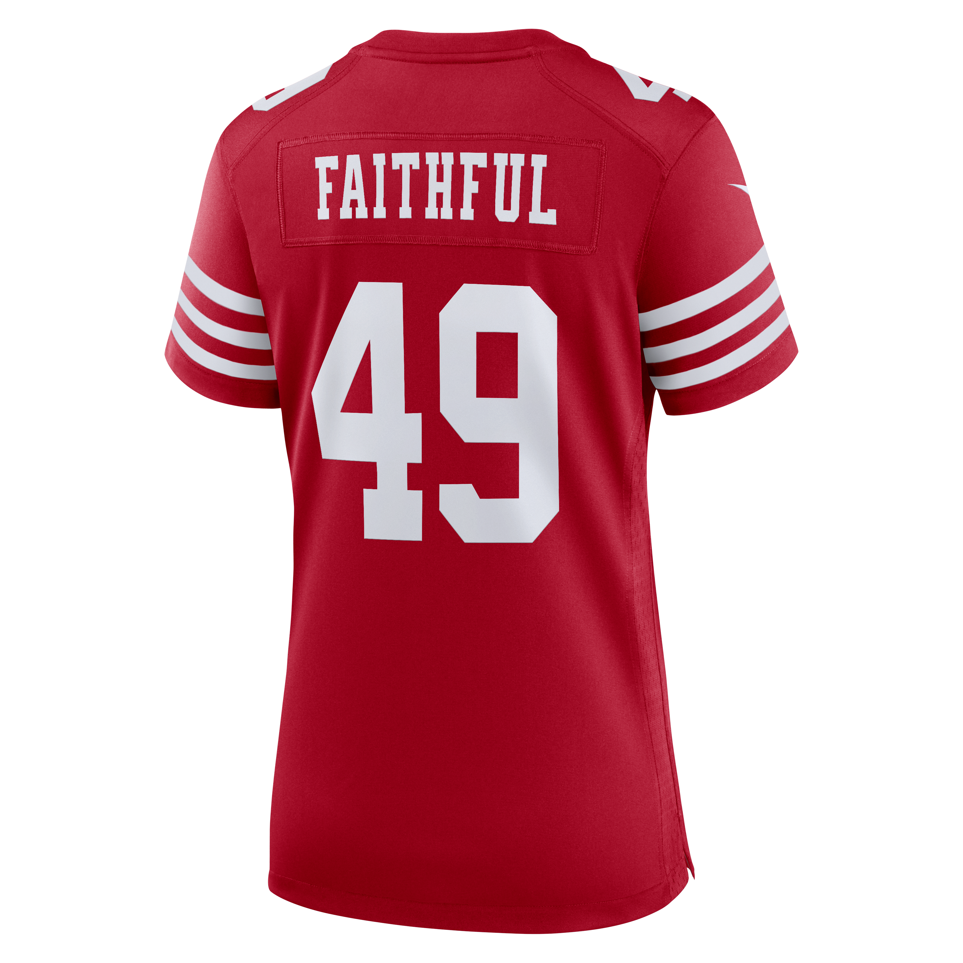Women's San Francisco 49Ers The Faithful Nike Scarlet 80Th Anniversary Game Jersey