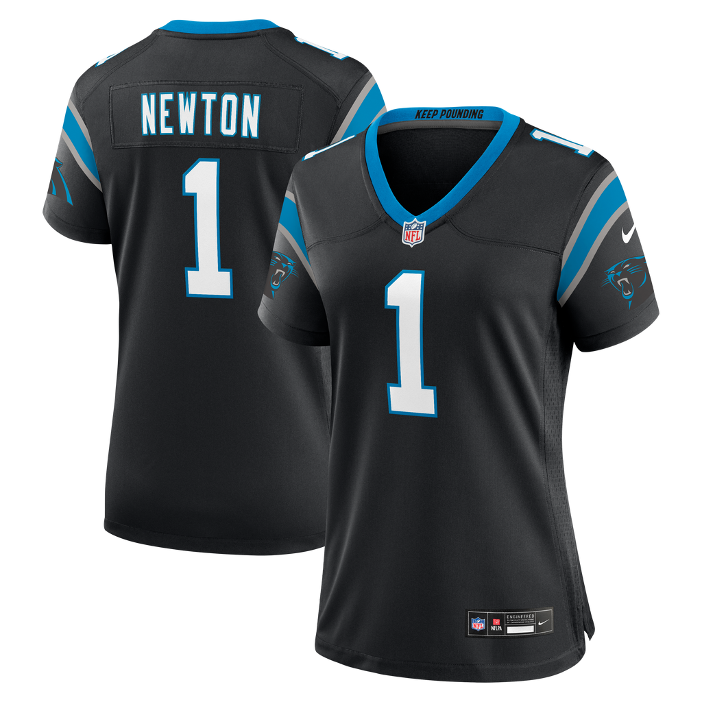 Women's Carolina Panthers Cam Newton Nike Black Team Retired Game Jersey