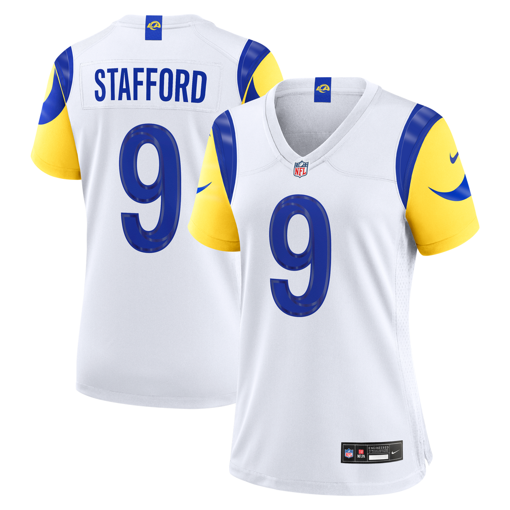Women's Los Angeles Rams Matthew Stafford Nike White Game Jersey