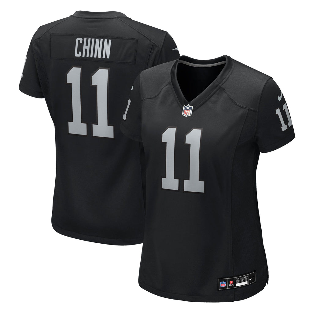Women's Las Vegas Raiders Jeremy Chinn Nike Black Team Game Jersey