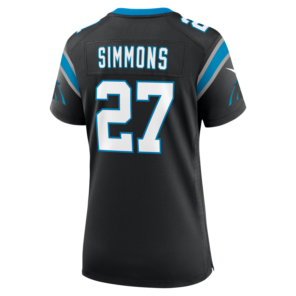Women's Carolina Panthers Isaiah Simmons Nike Black Team Game Jersey