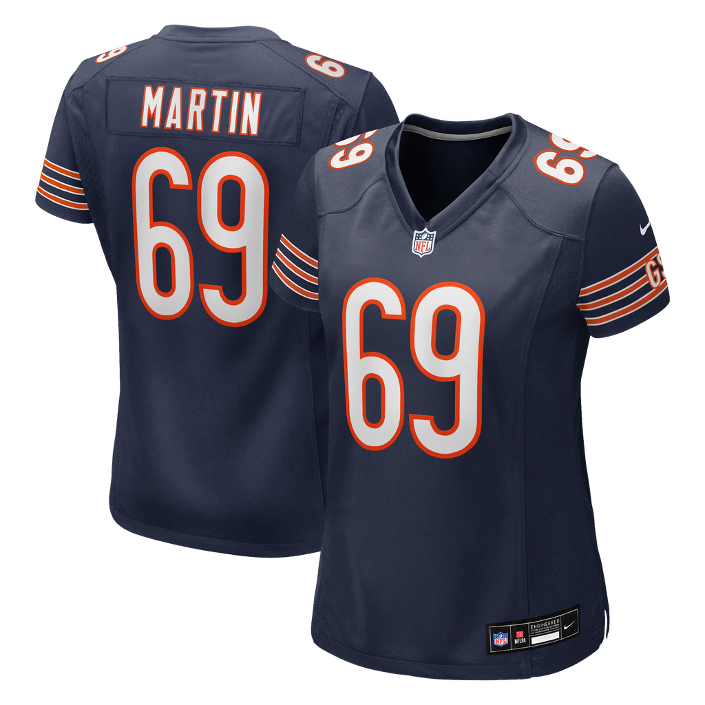 Women's Chicago Bears Jeremiah Martin Nike Navy Team Game Jersey