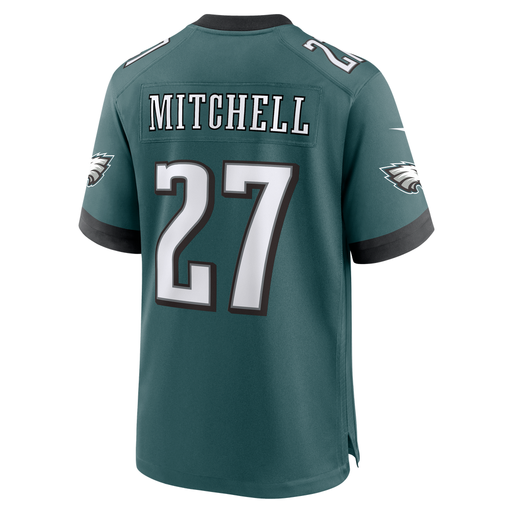 Men's Philadelphia Eagles Quinyon Mitchell Nike Midnight Green Team Game Jersey