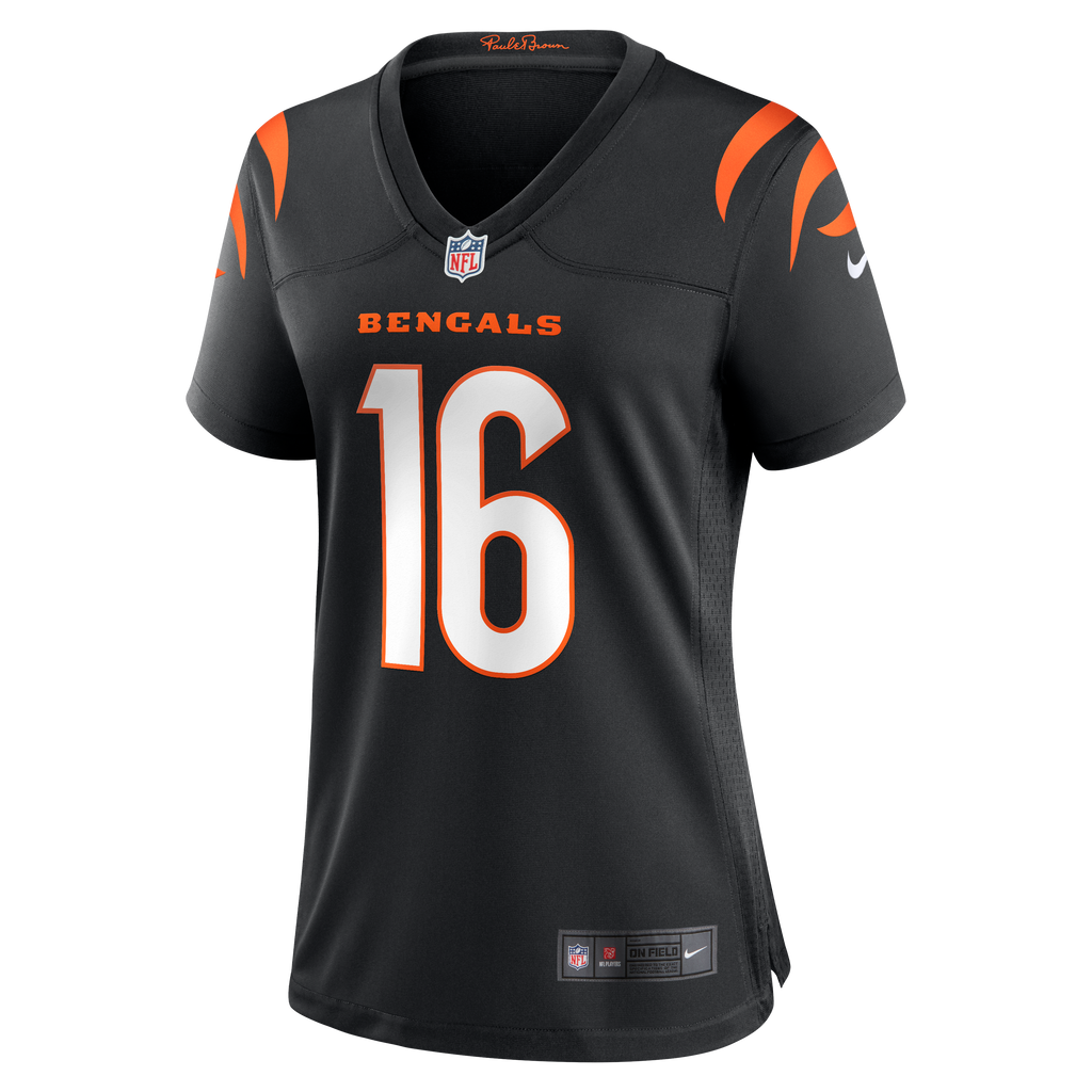 Women's Cincinnati Bengals Joe Flacco Nike Black Team Game Jersey