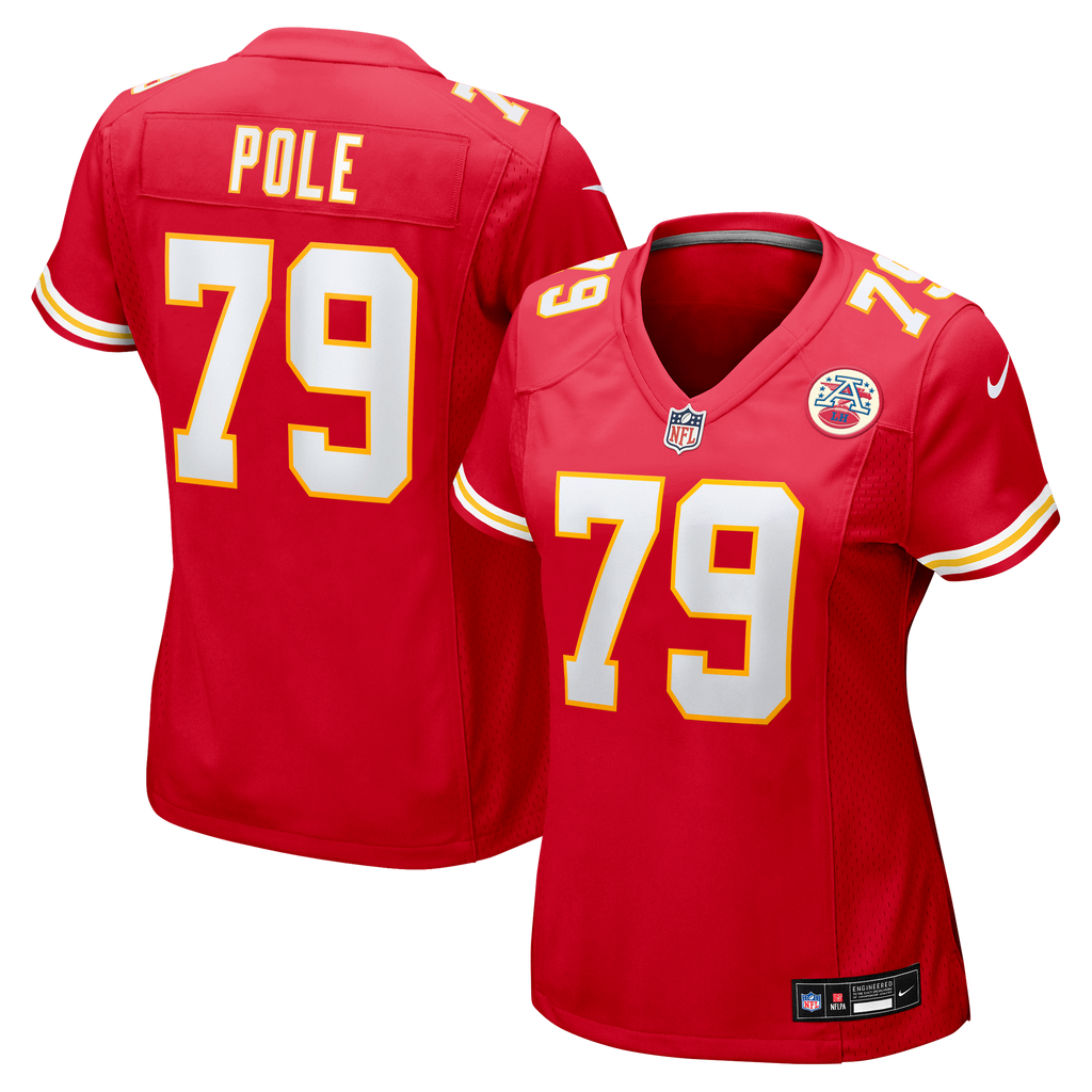 Women's Kansas City Chiefs Esa Pole Nike Red Team Game Jersey