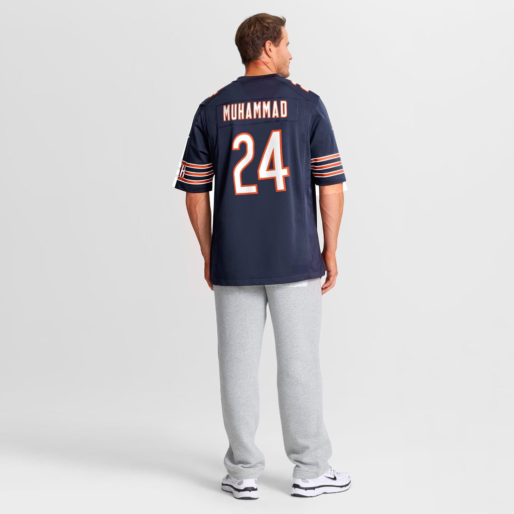 Men's Chicago Bears Malik Muhammad Nike Navy Team Game Jersey