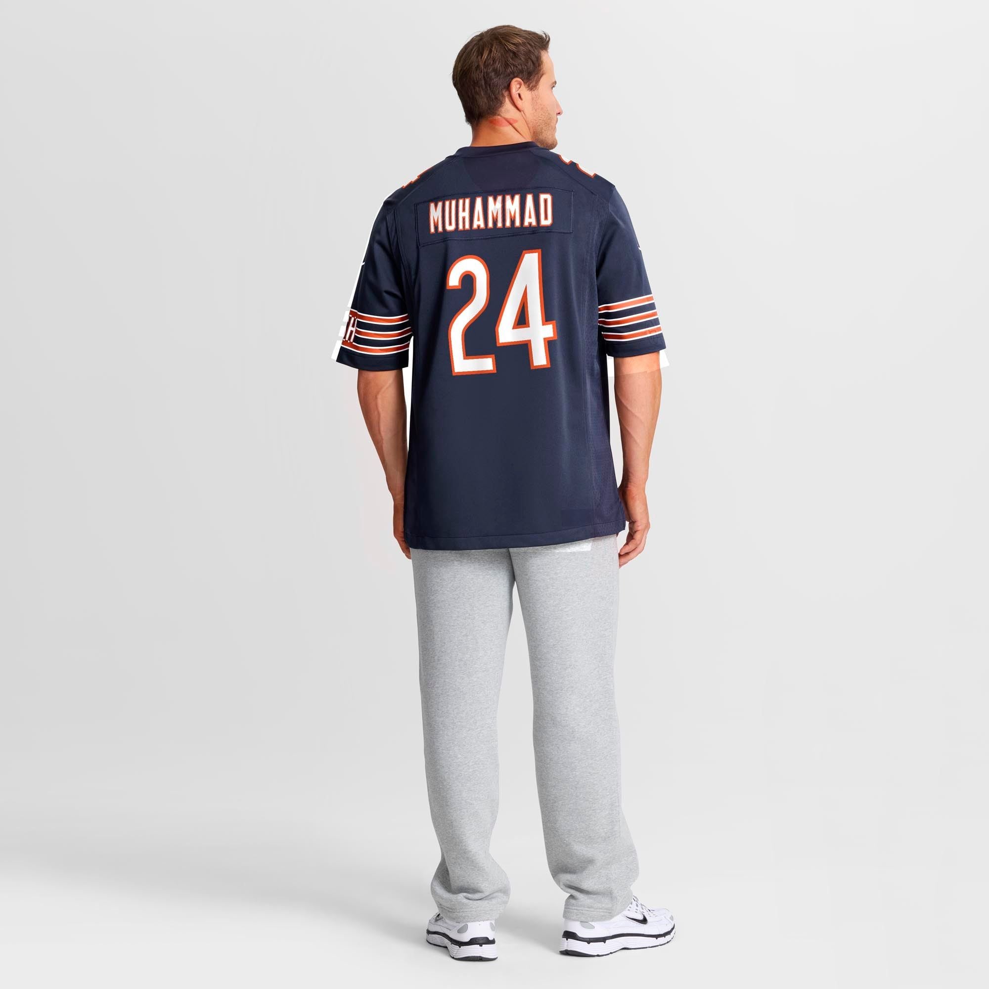 Men's Chicago Bears Malik Muhammad Nike Navy Team Game Jersey