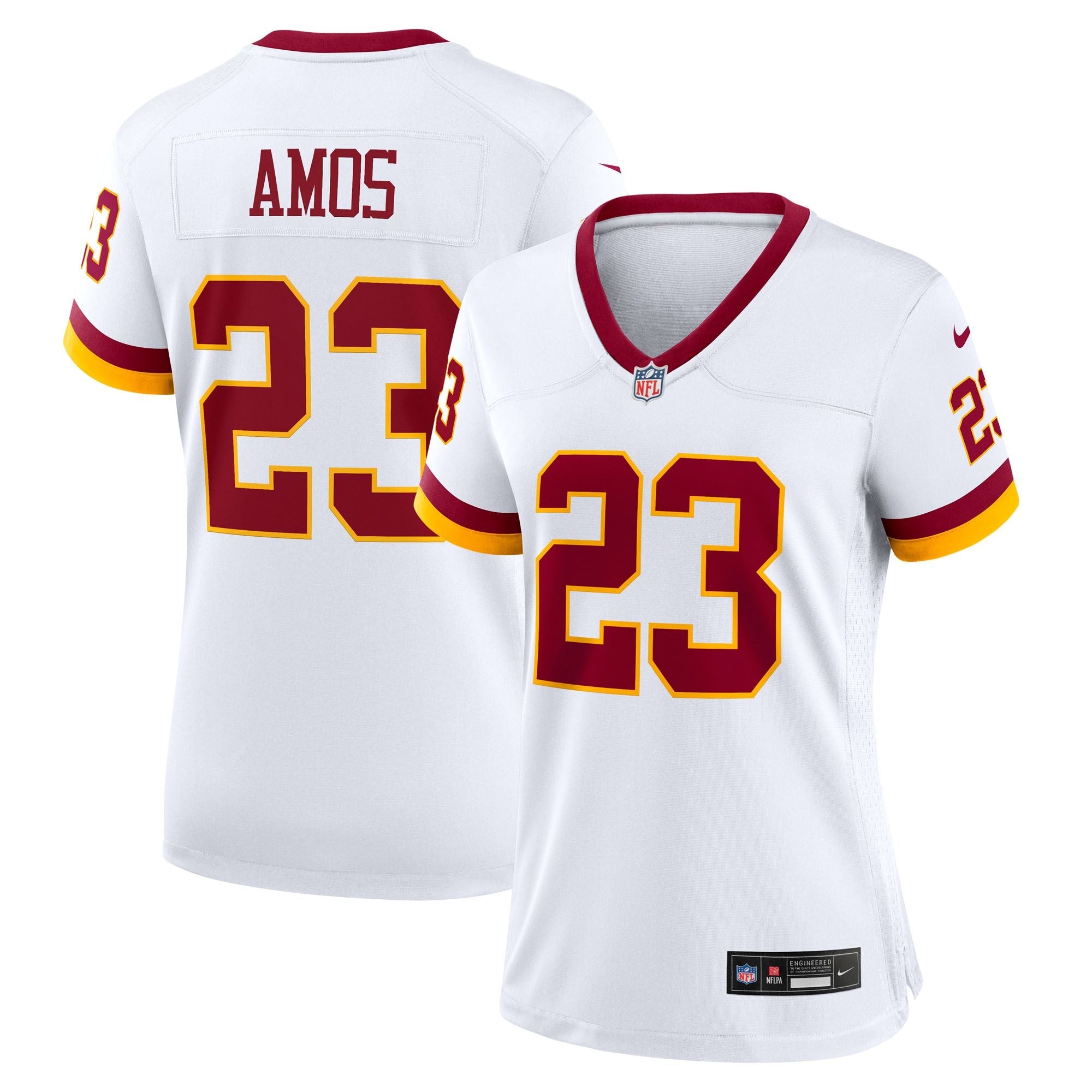 Women's Washington Commanders Trey Amos Nike White Game Super Bowl Era Jersey