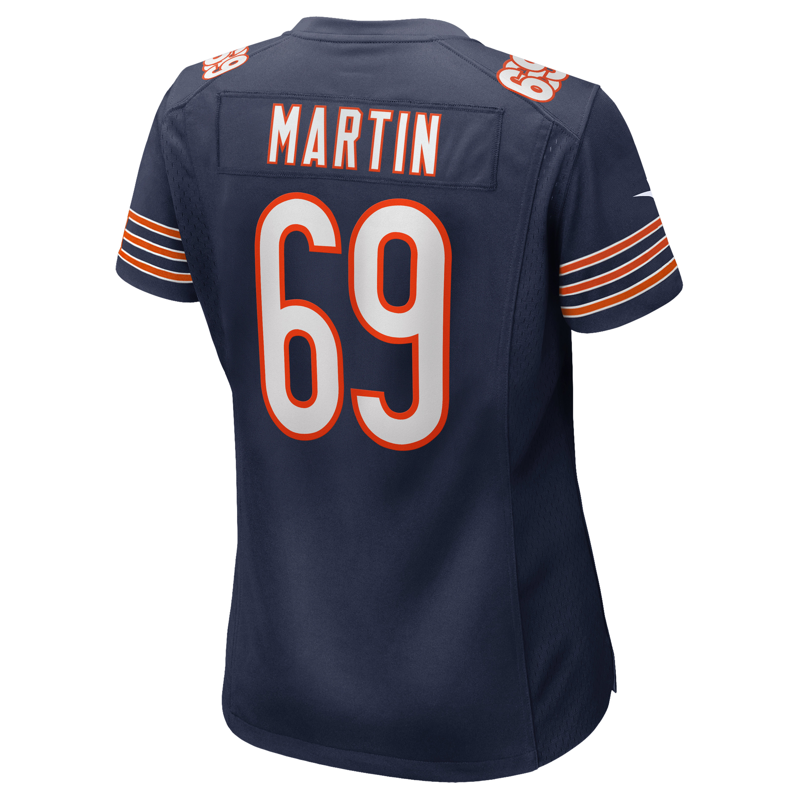 Women's Chicago Bears Jeremiah Martin Nike Navy Team Game Jersey