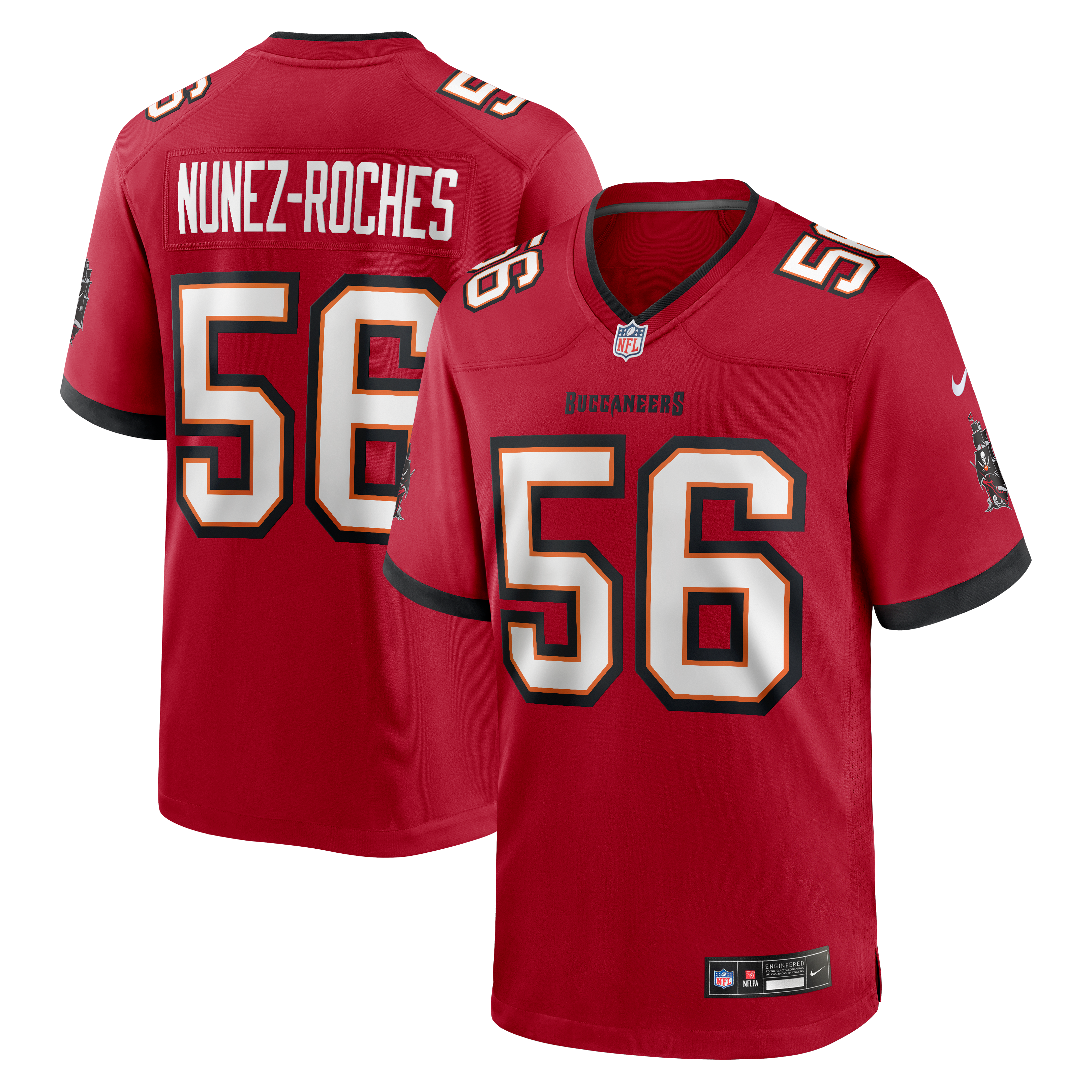 Men's Tampa Bay Buccaneers Rakeem Nunez Roches Nike Red Team Game Jersey
