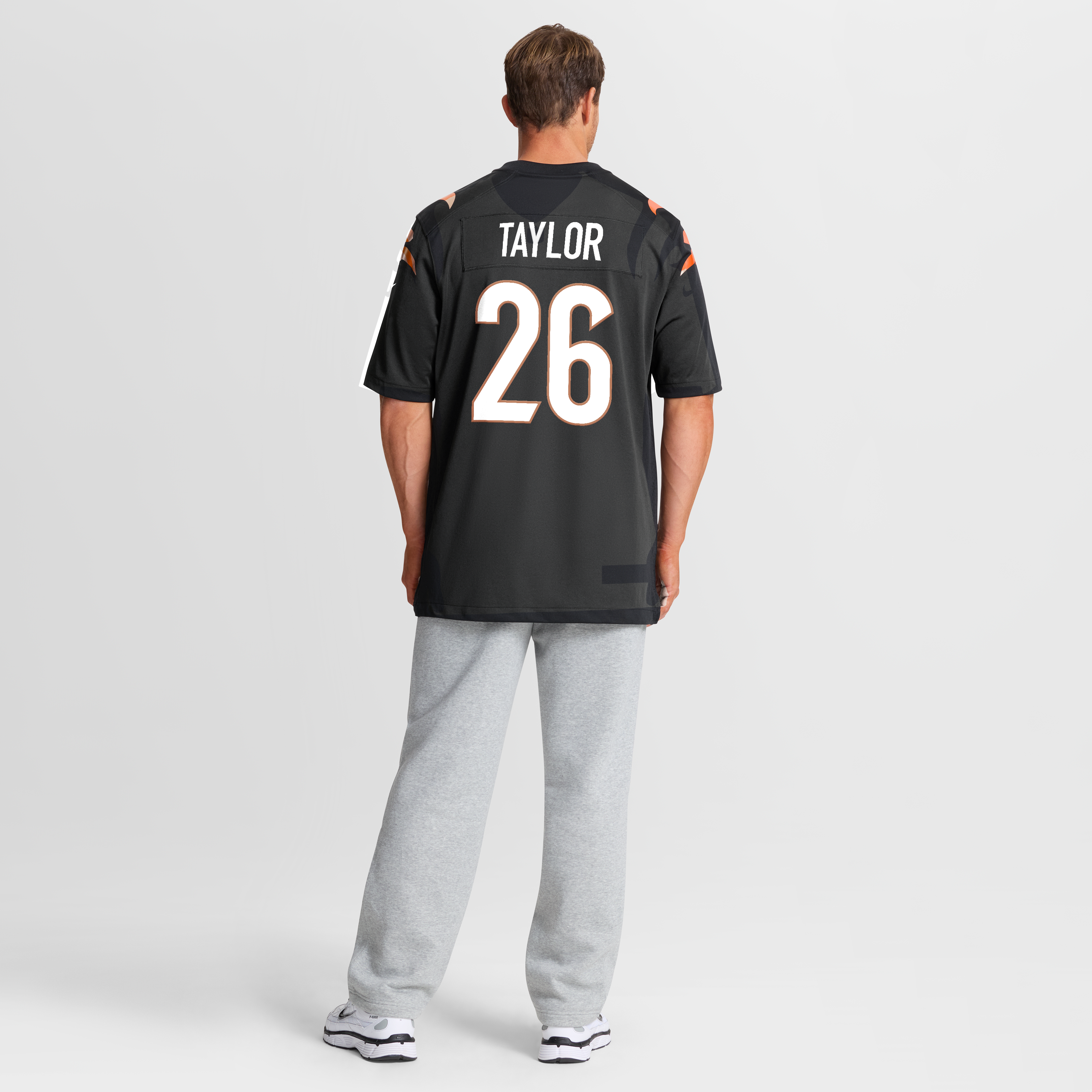 Men's Cincinnati Bengals Jasir Taylor Nike Black Team Game Jersey