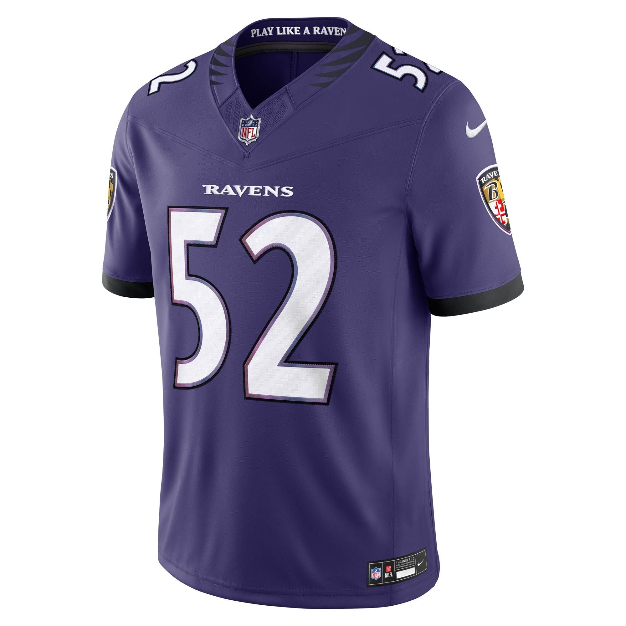 Men's Baltimore Ravens Ray Lewis Nike Purple Vapor Fuse Stitched Retired Limited Jersey