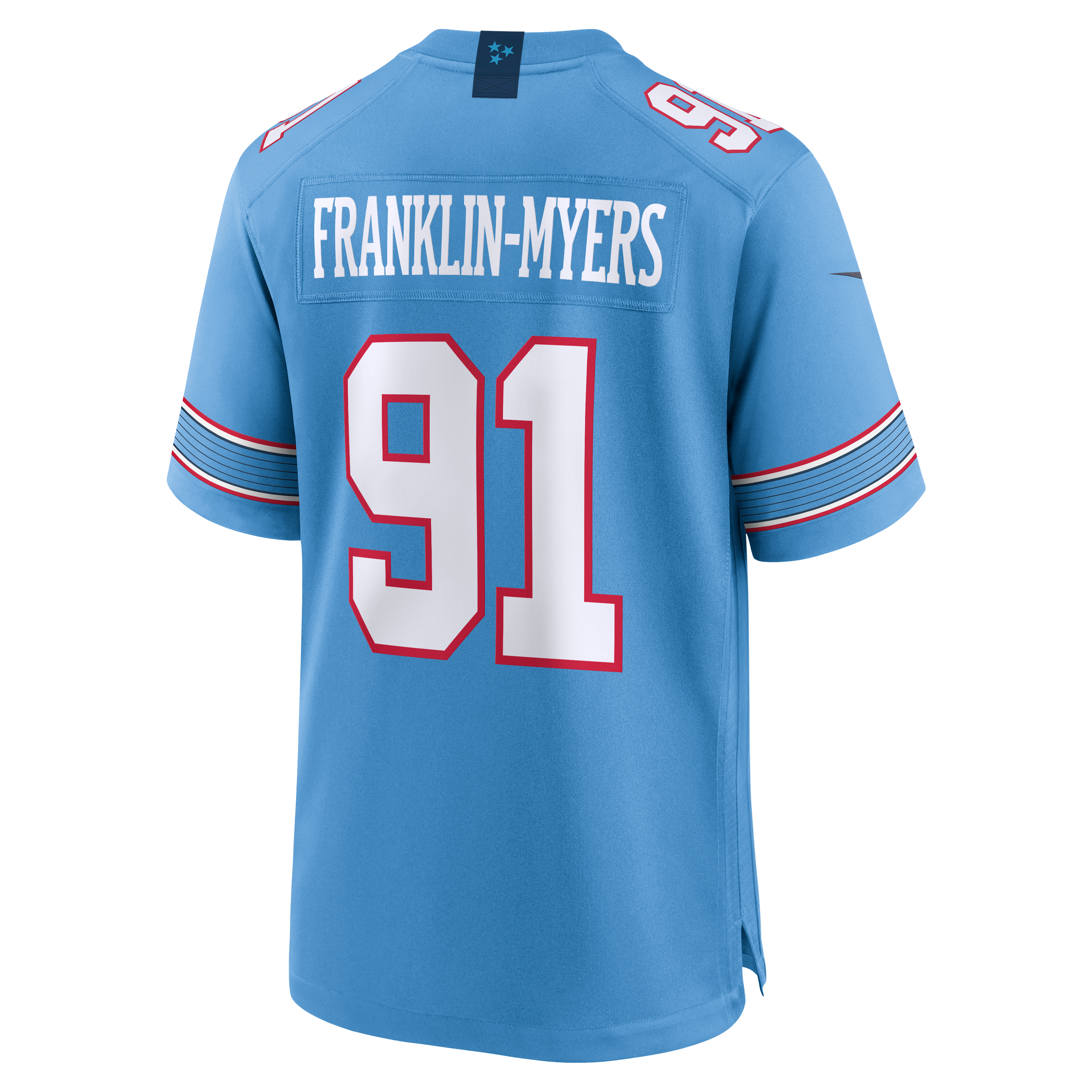 Men's Tennessee Titans John Franklin Myers Nike Light Blue Team Game Jersey