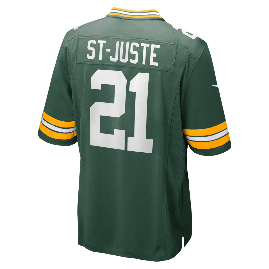 Men's Green Bay Packers Benjamin St Juste Nike Green Team Game Jersey