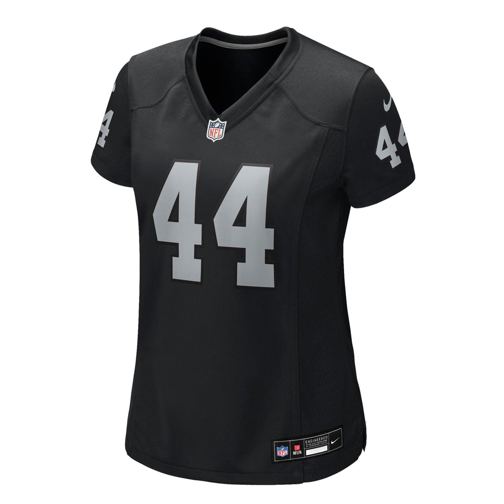Women's Las Vegas Raiders Tommy Eichenberg Nike Black Team Game Jersey